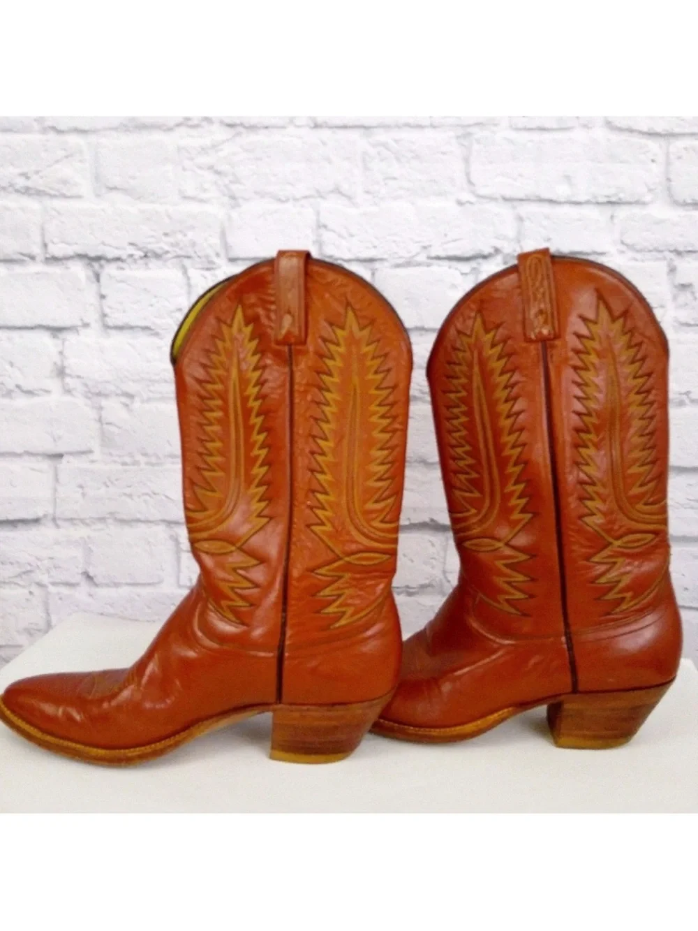 Dan Post Cowboy Western Boots Brown Leather 12B